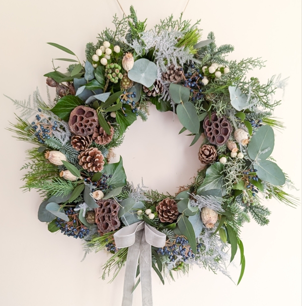 Silent Night Door Wreath