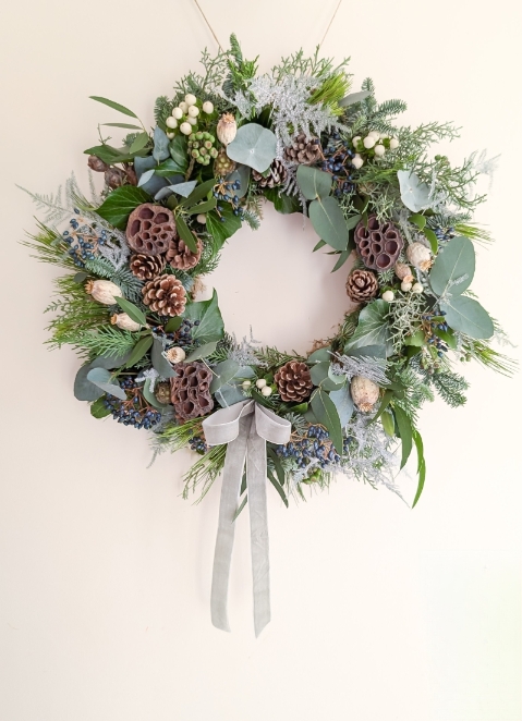 Silent Night Door Wreath